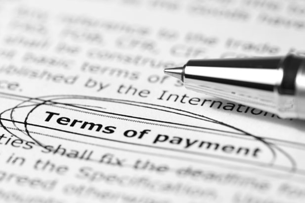terms of payment